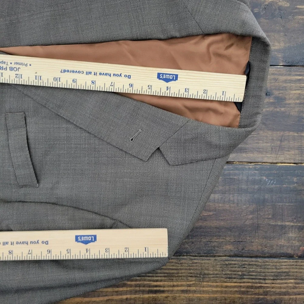 JOS A BANK Men's Sport Coat Blazer Two Button MODEL 500‎ Brown Wool Size 46R